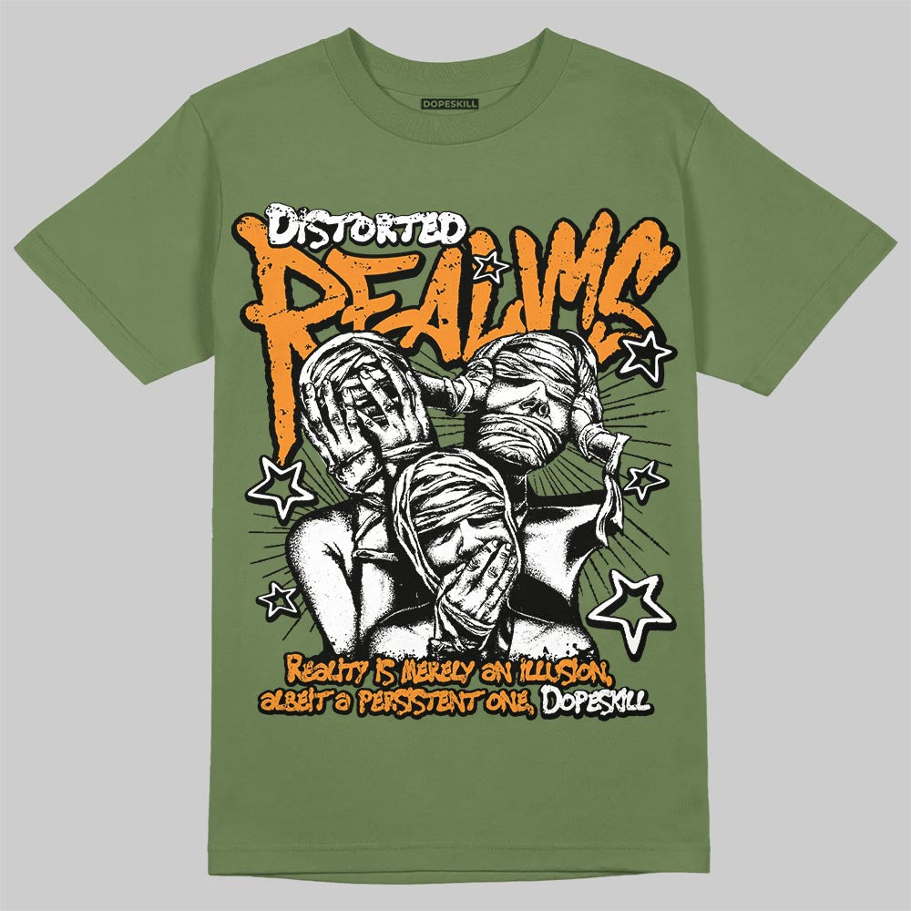 Olive 5s DopeSkill T-Shirt Distorted Realms Graphic
