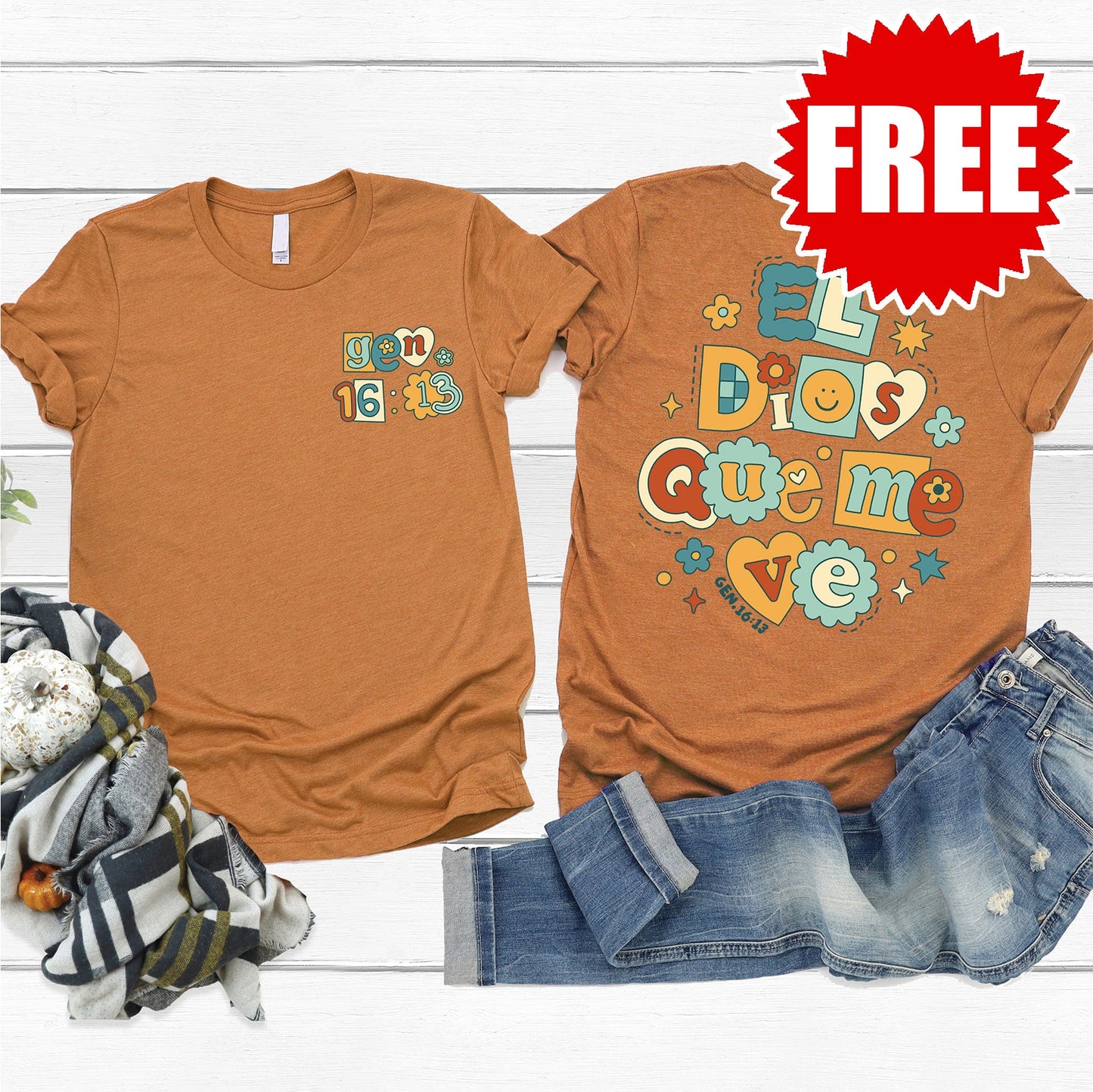 El Dios Tee - Heather Autumn - 0