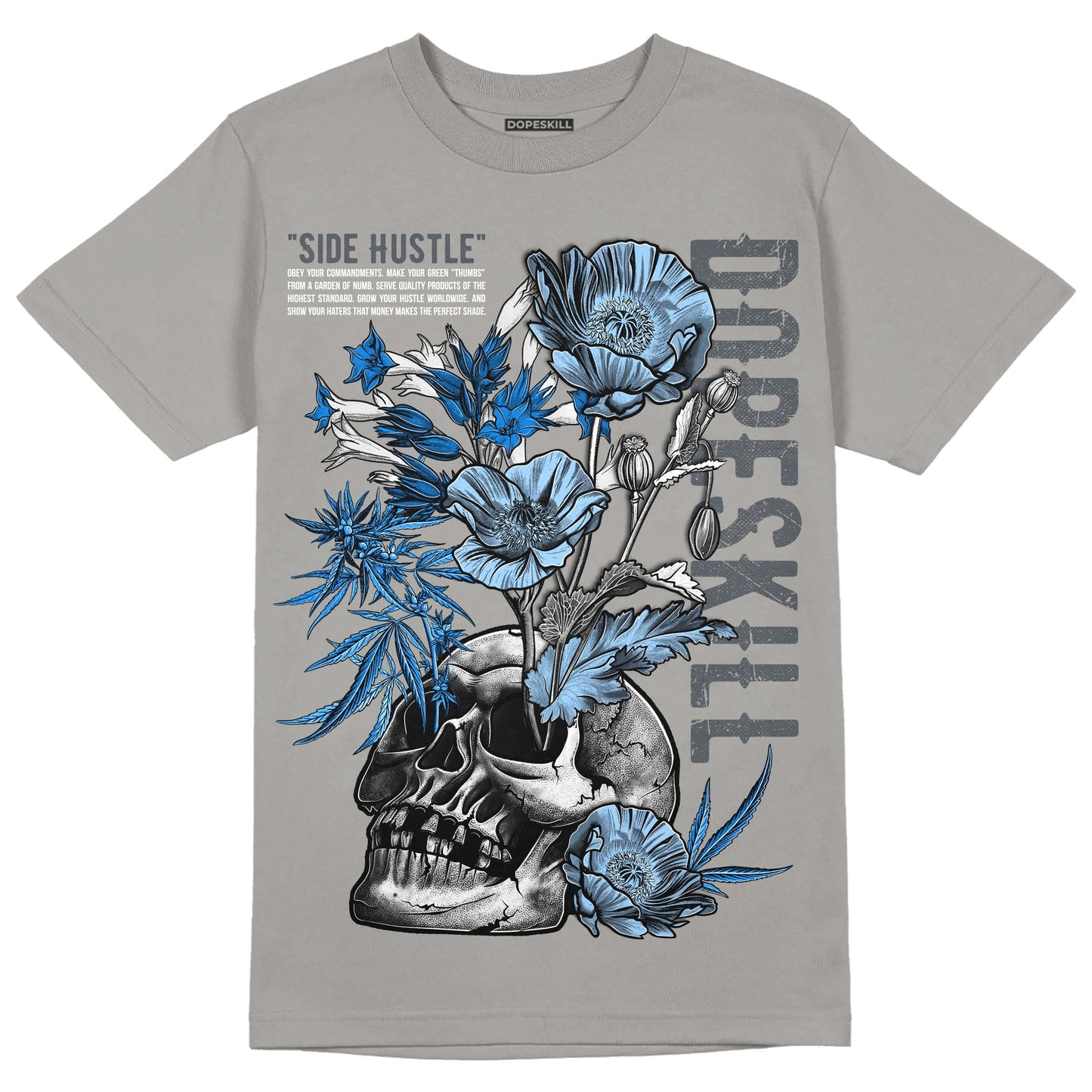 Cool Grey 11s DopeSkill Grey T-shirt Side Hustle Graphic