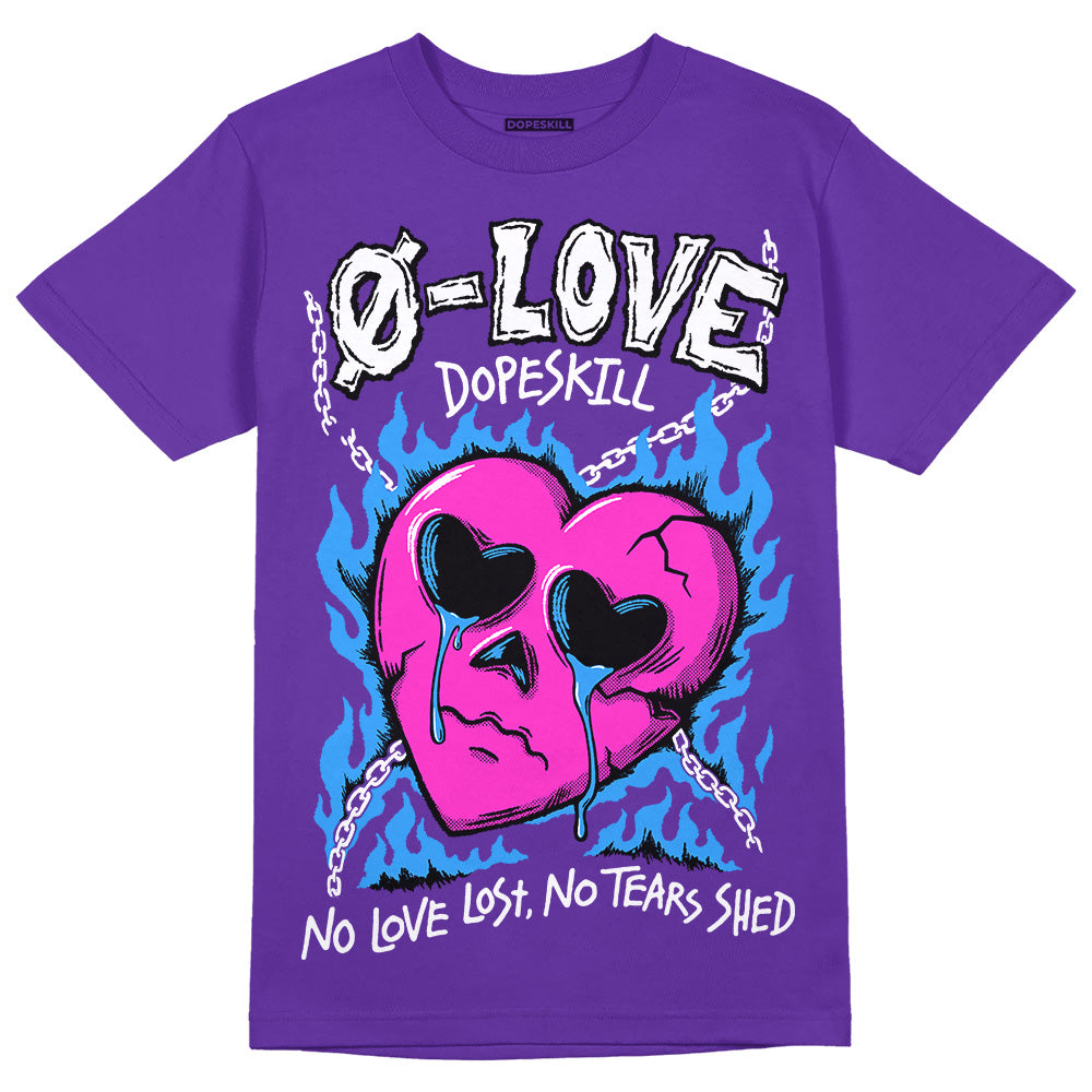 PURPLE Collection DopeSkill Purple T-shirt Crying Heart Graphic