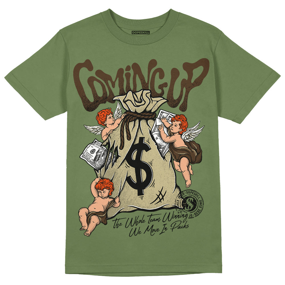 Olive Collection DopeSkill Olive T-shirt Money Bag Coming Up Graphic