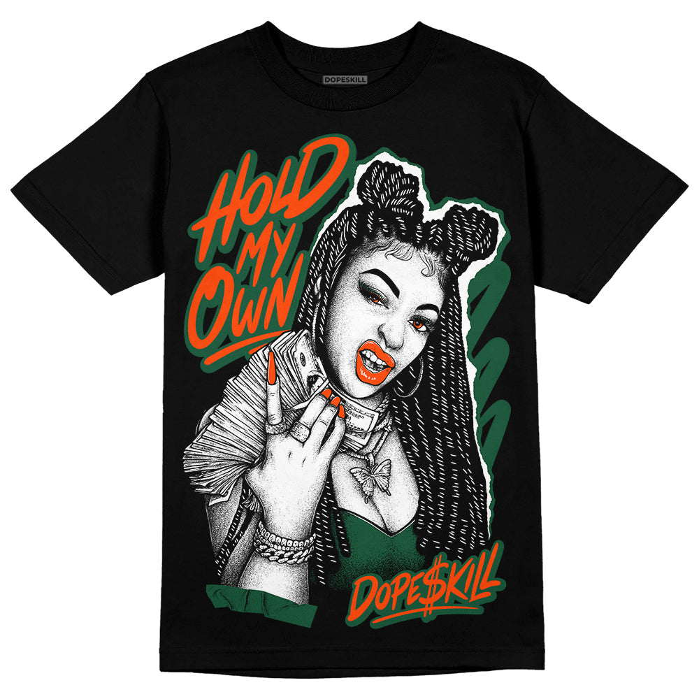 Dunk Team Dark Green Orange DopeSkill T-Shirt New H.M.O Graphic