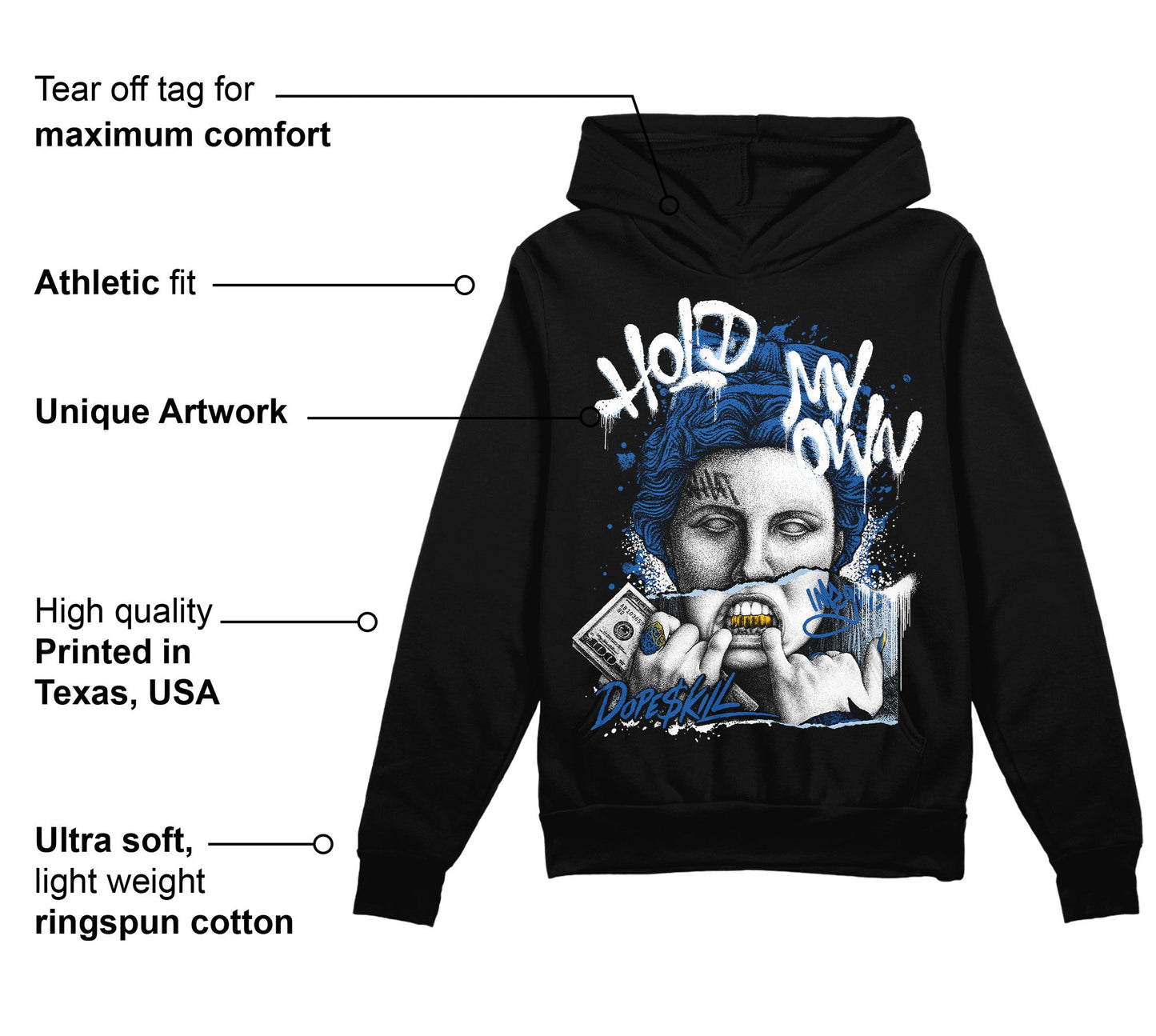 Space Jam 11s DopeSkill Hoodie Sweatshirt Hold My Own Graphic