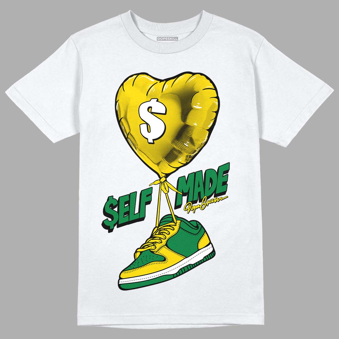 Dunk Low Reverse Brazil DopeSkill T-Shirt Self Made Graphic