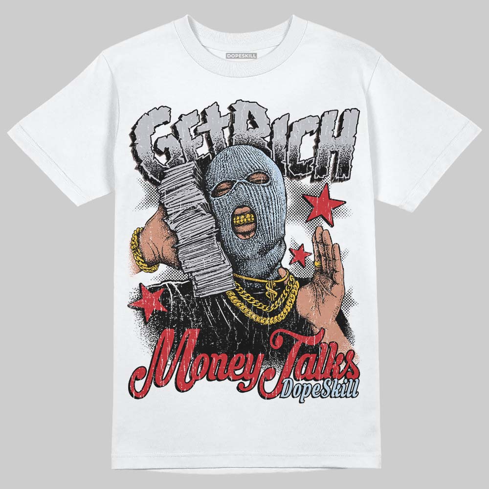 Black Metallic Reimagined 5s DopeSkill T-Shirt Get Rich Graphic