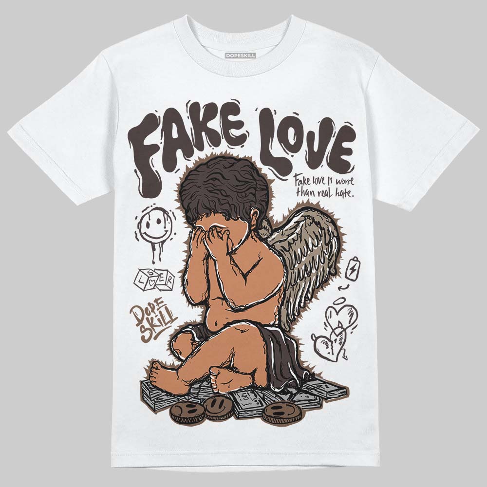 Baroque Brown 12s DopeSkill T-Shirt False Love Graphic