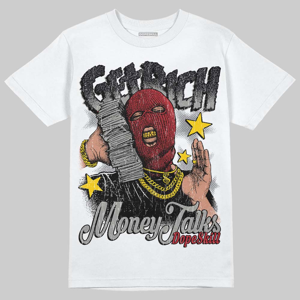 Black Cat 3s DopeSkill T-Shirt Get Rich Graphic