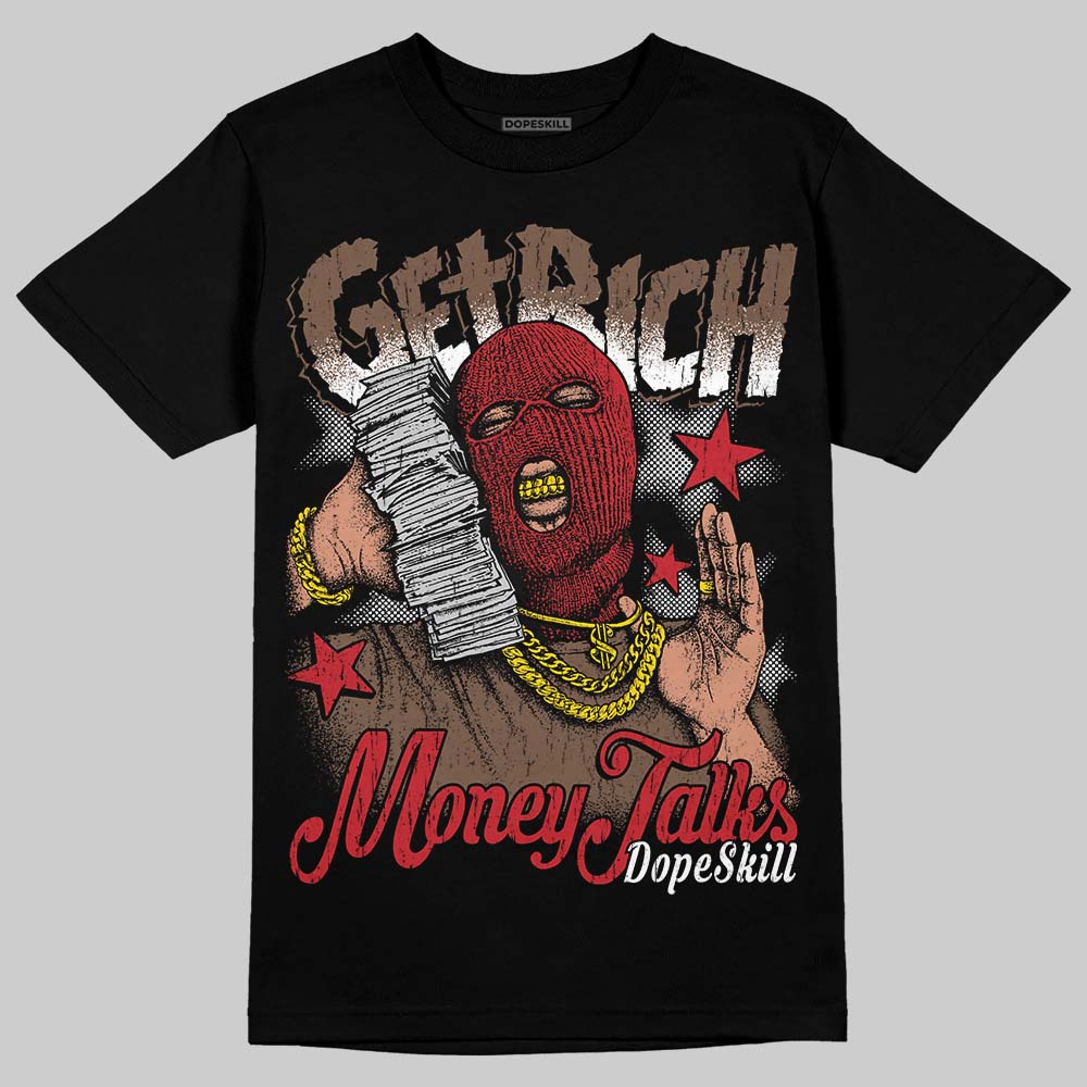 Olive 9s DopeSkill T-Shirt Get Rich Graphic