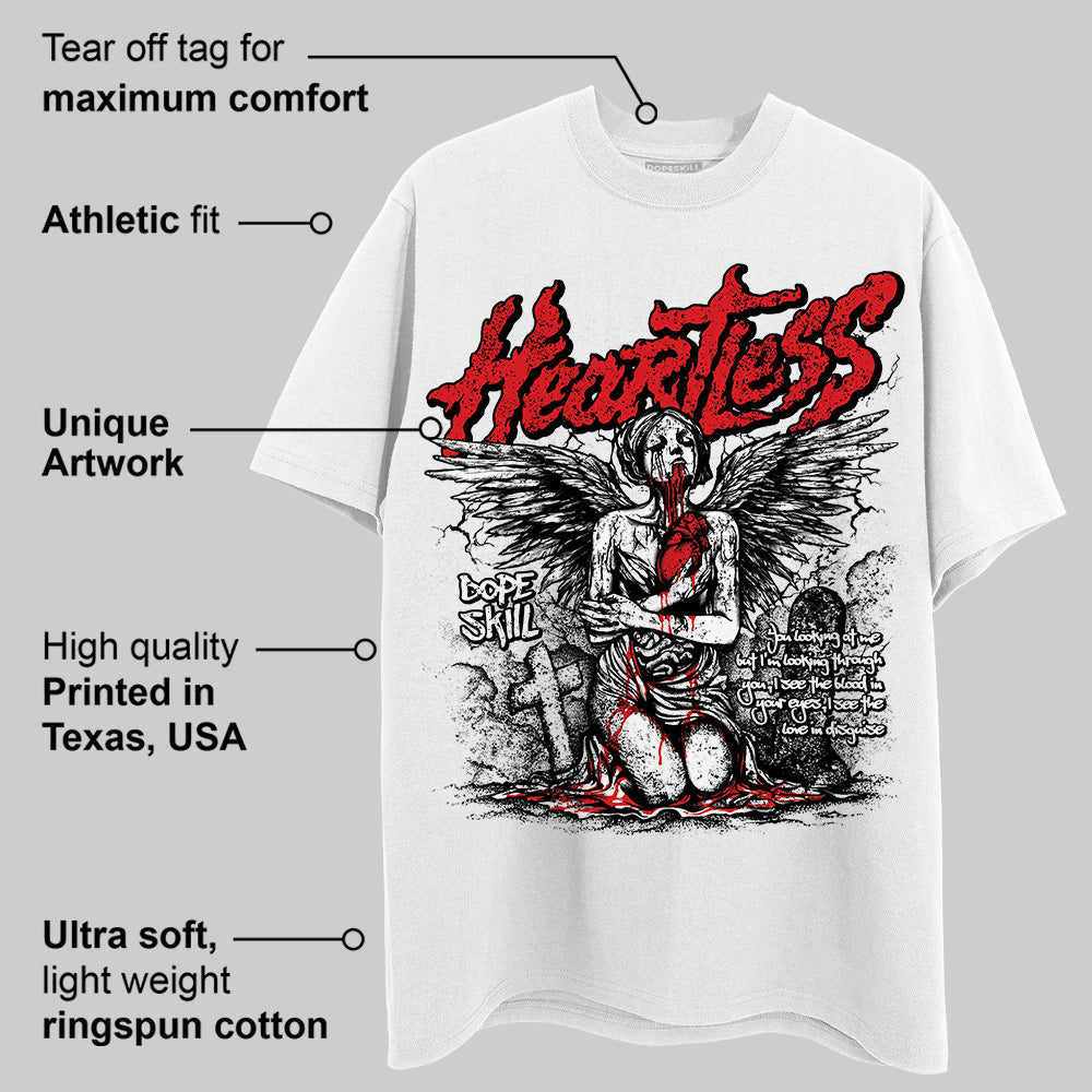 Red Cement 4S DopeSkill T-Shirt Heartless Graphic