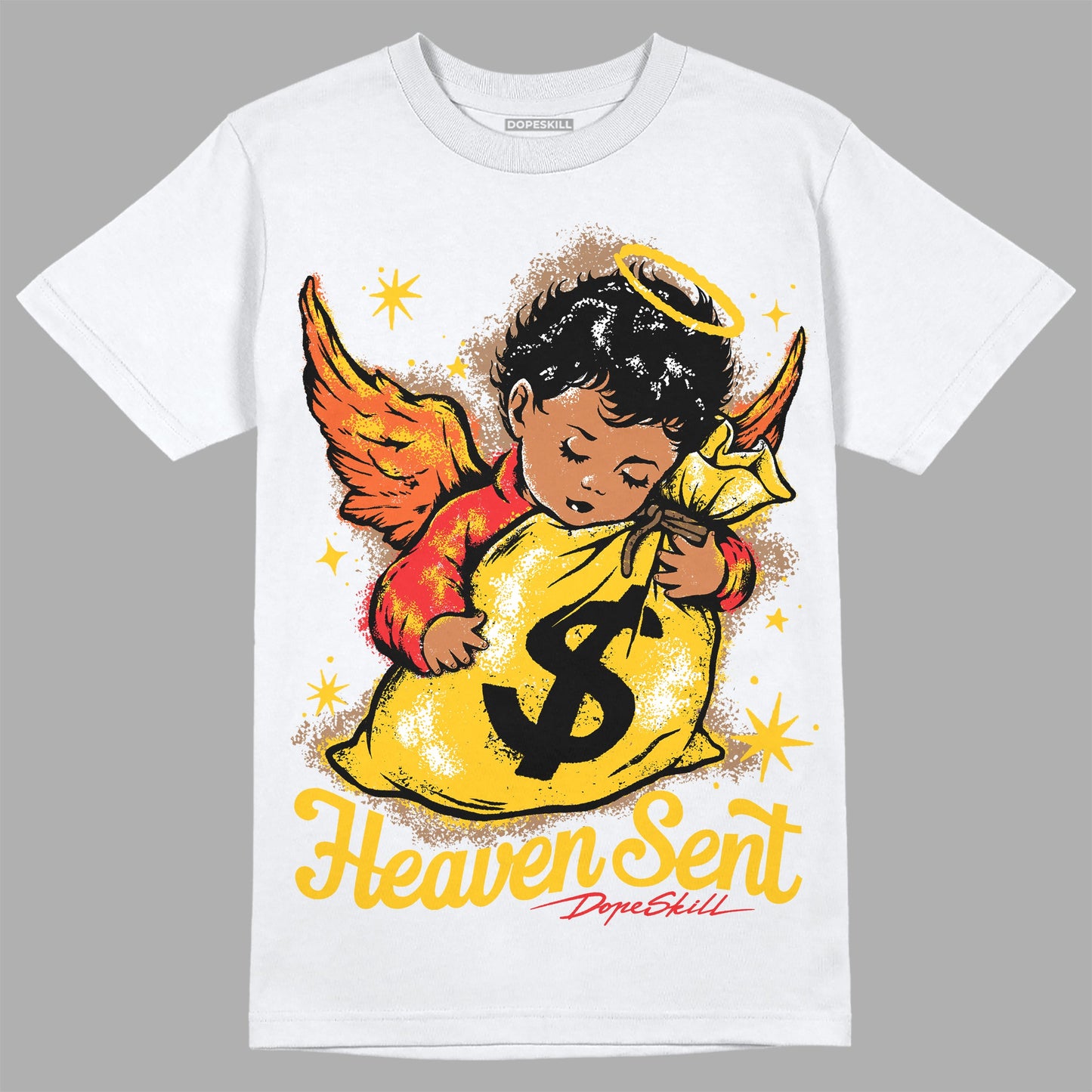Yellow Collection DopeSkill T-Shirt Heaven Sent Graphic