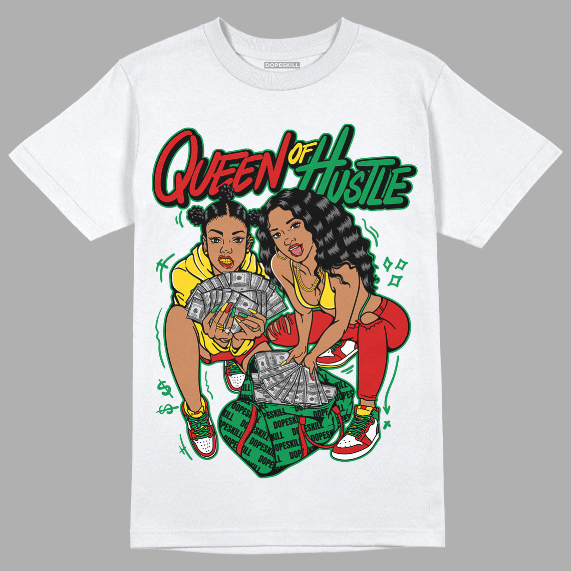 Black History Collection DopeSkill T-Shirt Queen Of Hustle Graphic