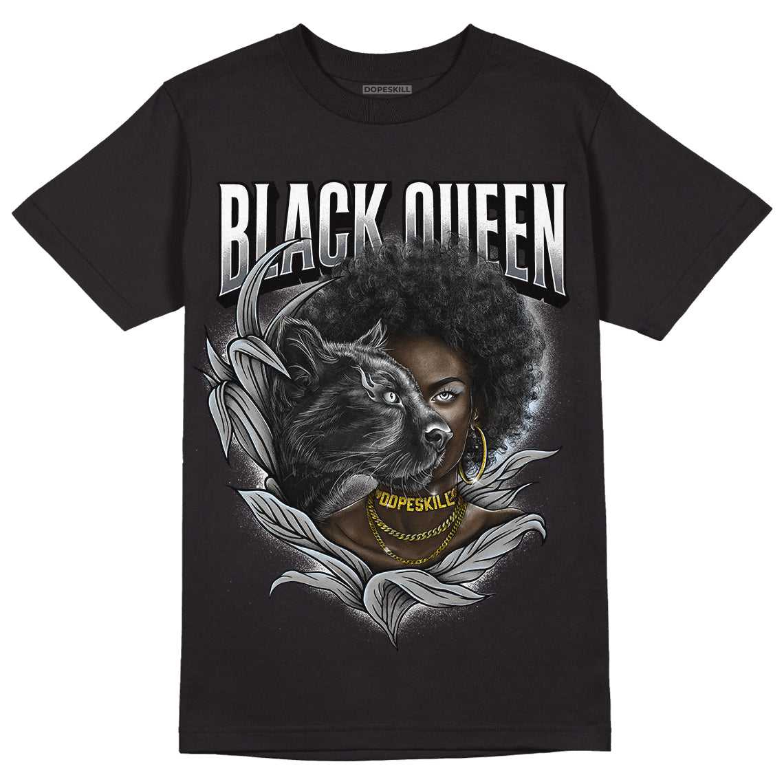 Cool Grey 6s DopeSkill T-Shirt New Black Queen Graphic