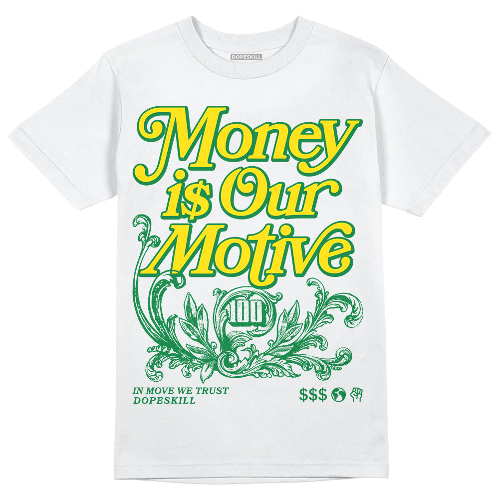 Dunk Reverse Brazil DopeSkill T-Shirt Money Is Our Motive Typo Graphic