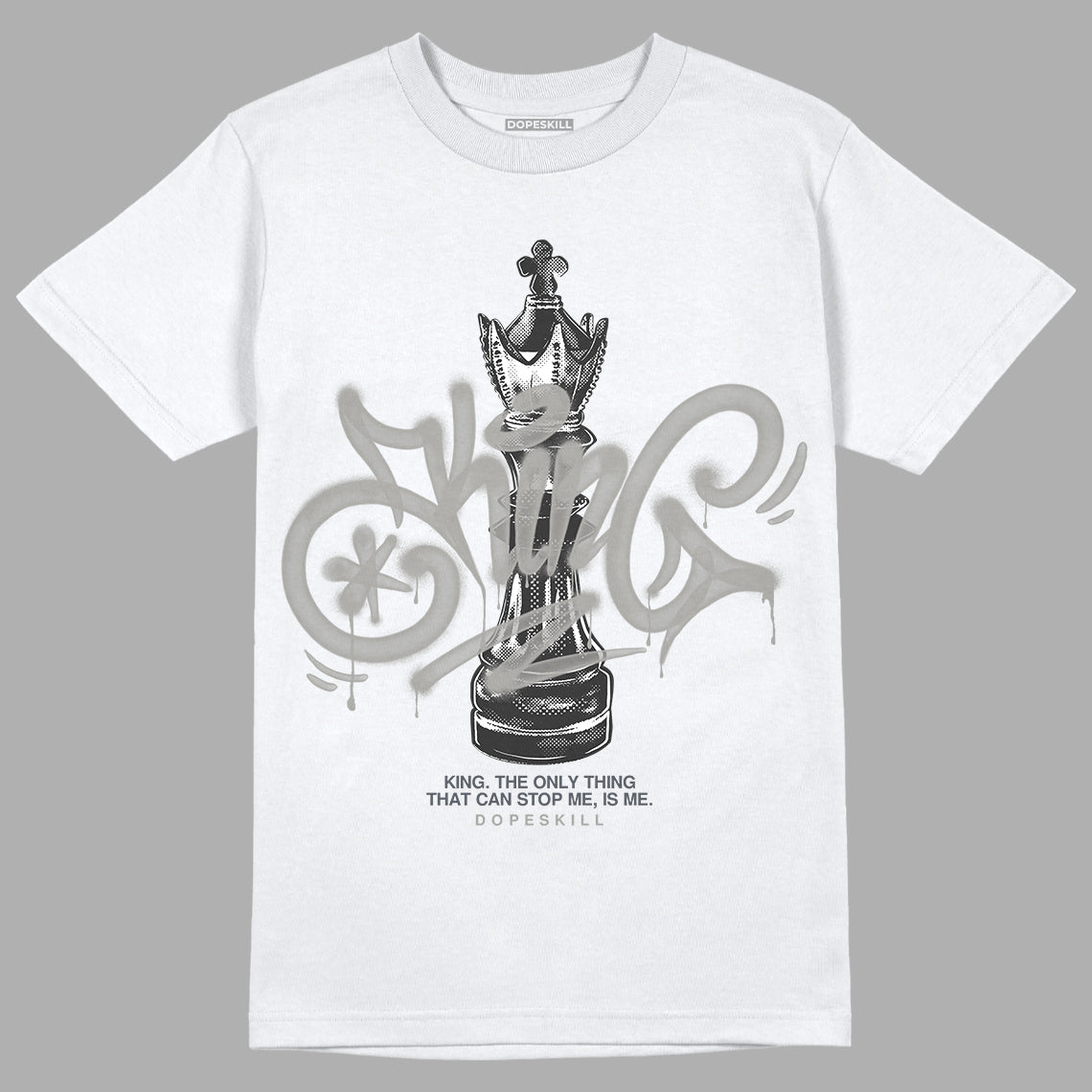 Cool Grey 11s DopeSkill T-Shirt King Chess Graphic