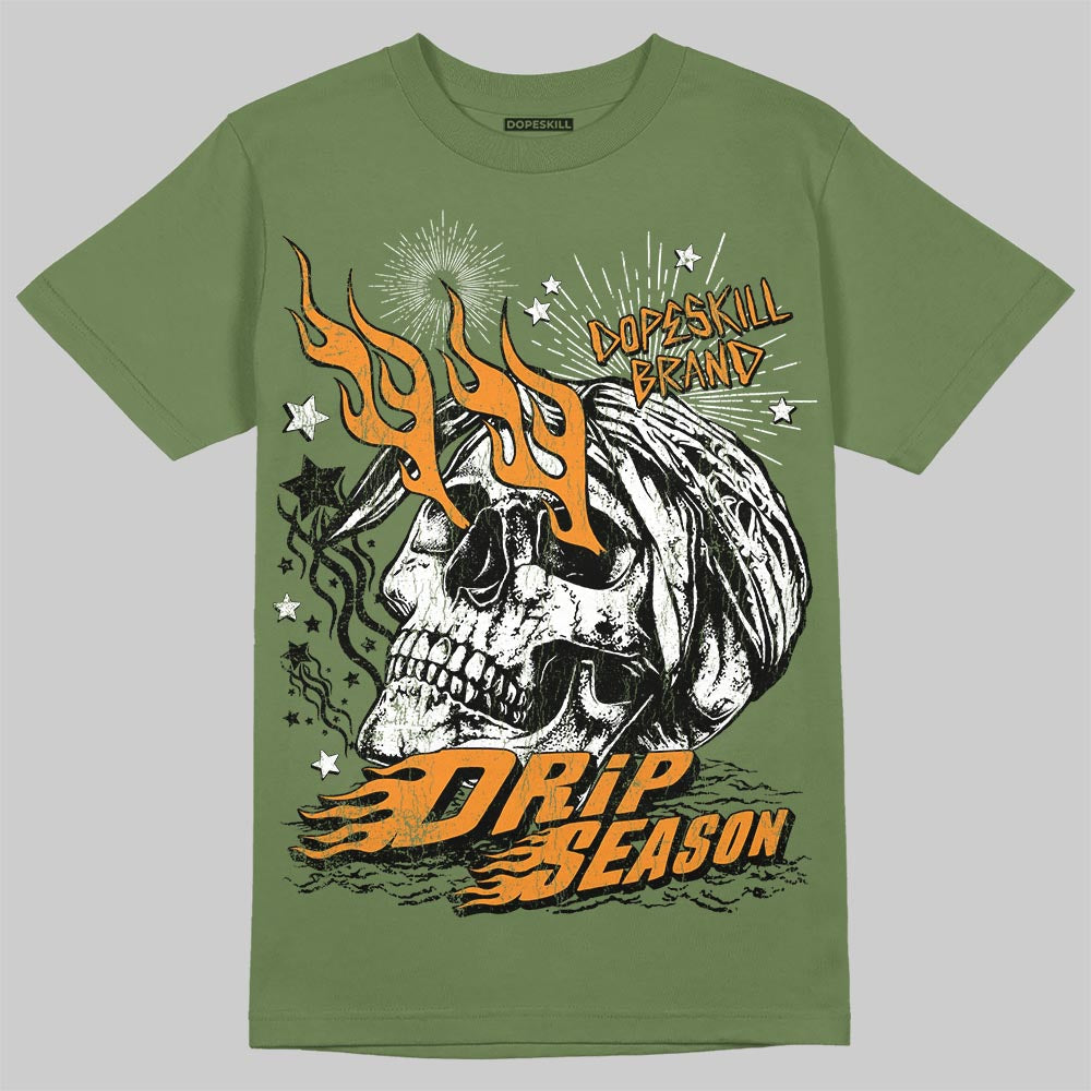 Olive 5s DopeSkill T-Shirt Drip Season Graphic