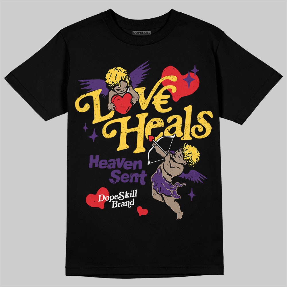 Field Purple 12s DopeSkill T-Shirt New Love Heals Graphic