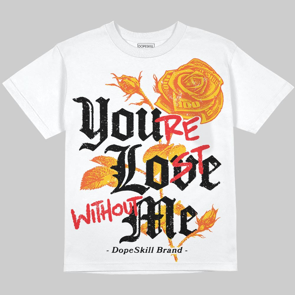 Yellow Collection DopeSkill Oversize Print T-Shirt You’re Lost Without Me Graphic