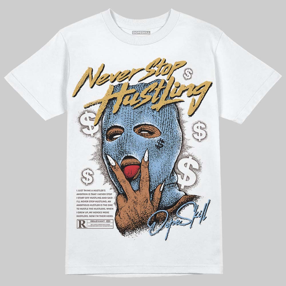 Handball Spezial Light Blue DopeSkill T-Shirt Never Stop Hustling Graphic