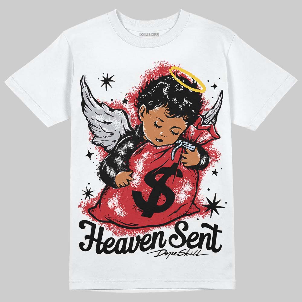 Black Metallic Reimagined 5s DopeSkill T-Shirt Heaven Sent Graphic