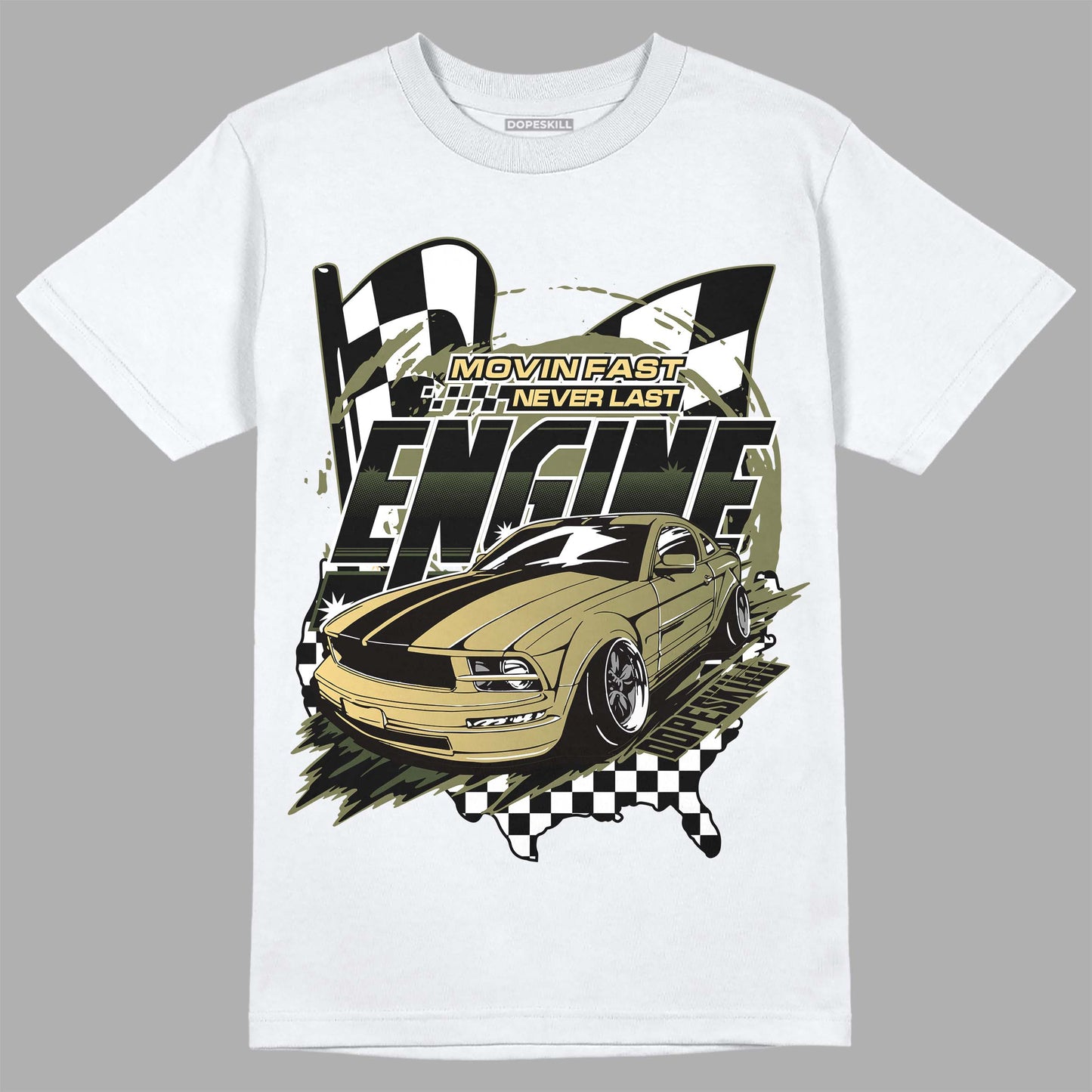 Craft Olive 4s DopeSkill T-Shirt ENGINE Tshirt Graphic