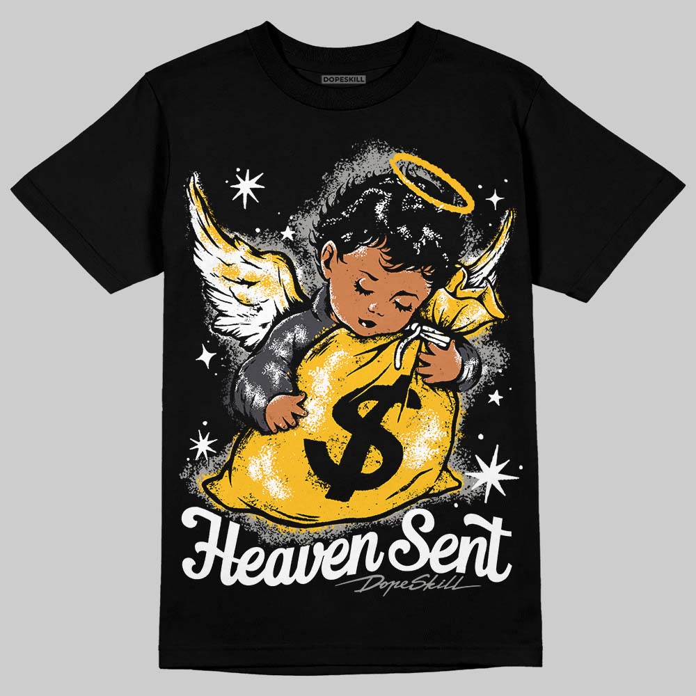 Black Cat 3s DopeSkill T-Shirt Heaven Sent Graphic