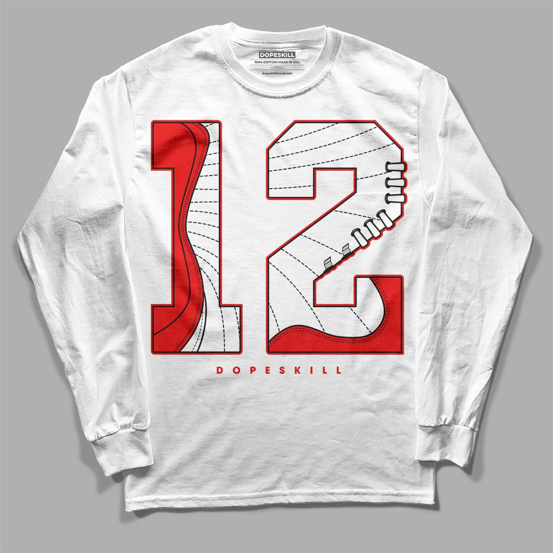 Cherry 12s DopeSkill Long Sleeve T-Shirt No.12 Graphic
