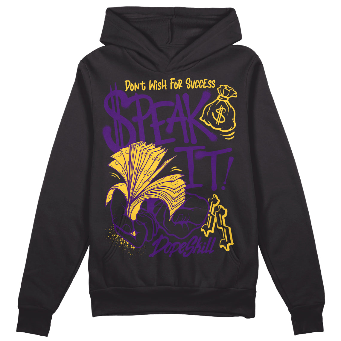 Field Purple 12s DopeSkill Hoodie Sweatshirt Speak It Graphic
