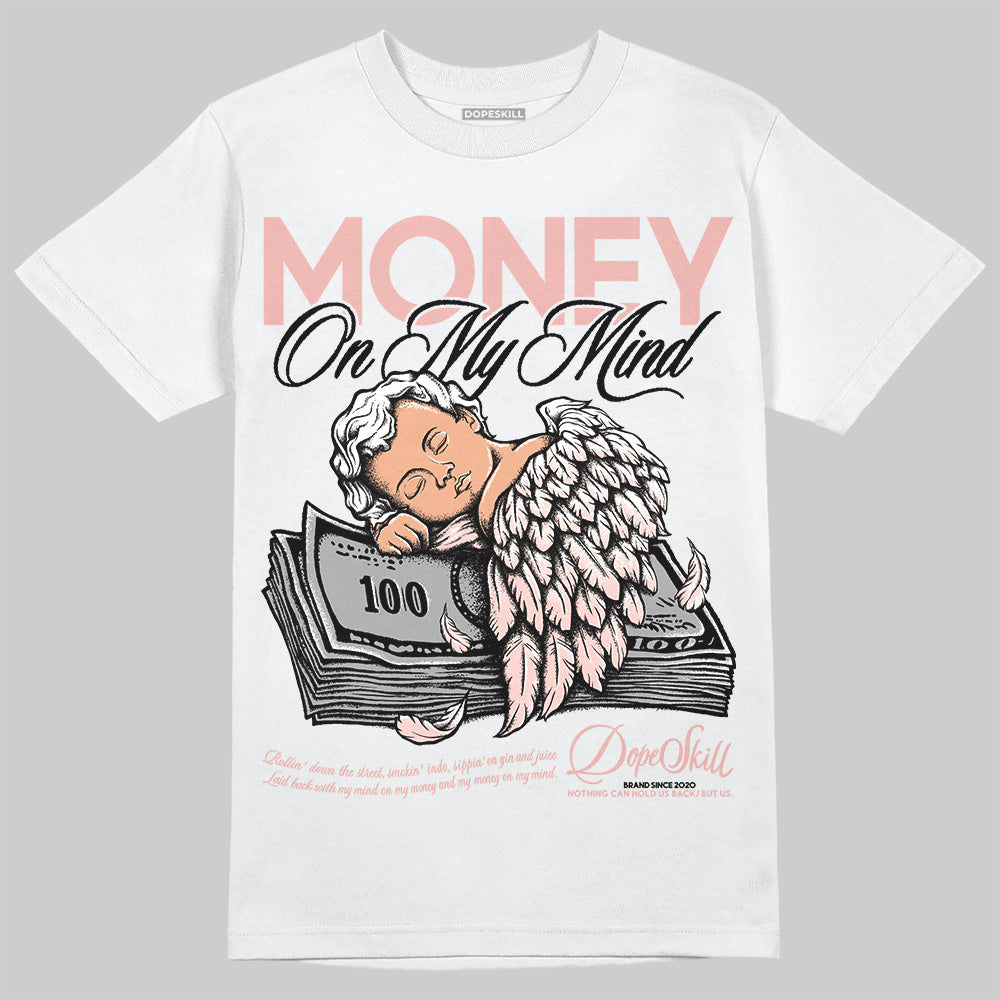 Leather Curb Glitter Pale Pink DopeSkill T-Shirt MOMM Graphic