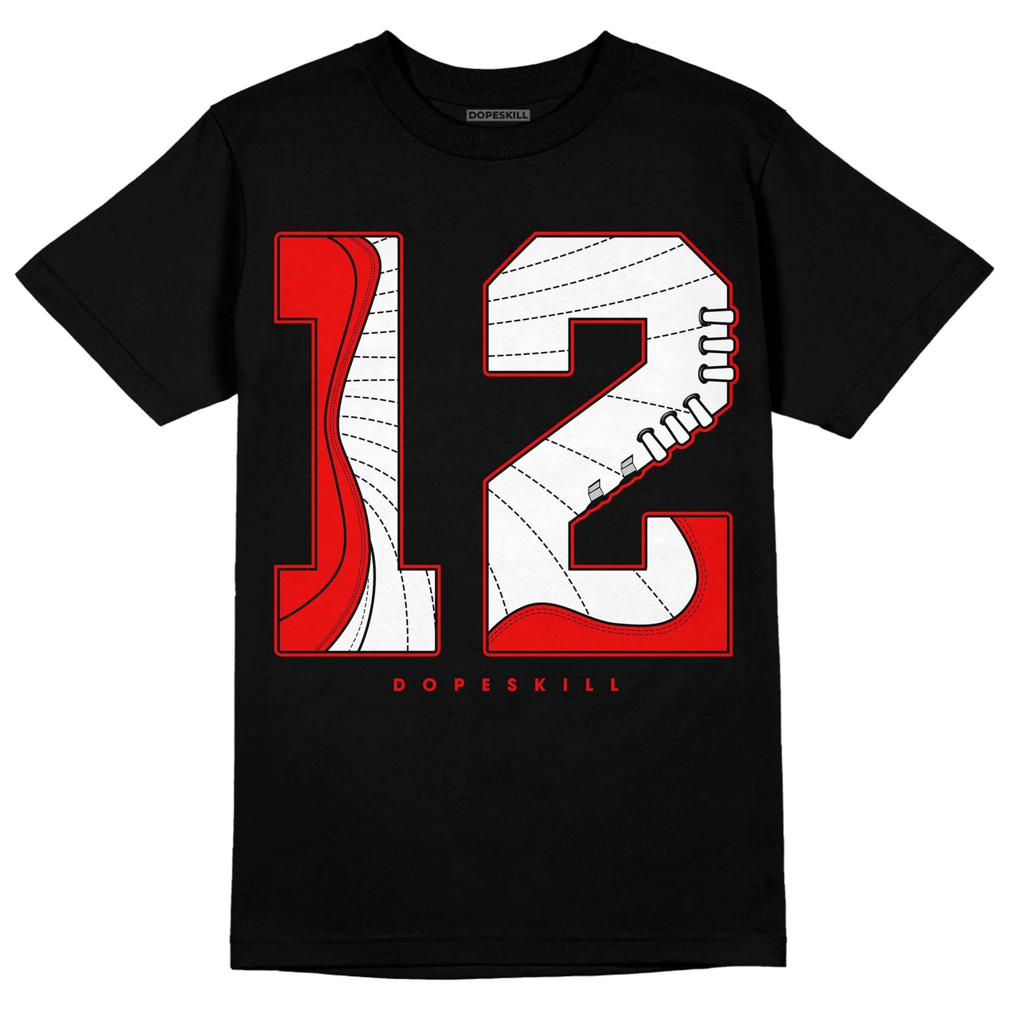 Cherry 12s DopeSkill T-Shirt No.12 Graphic