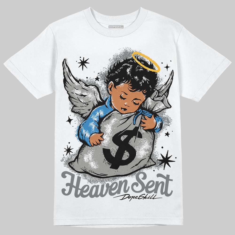 Cool Grey 9s DopeSkill T-Shirt Heaven Sent Graphic