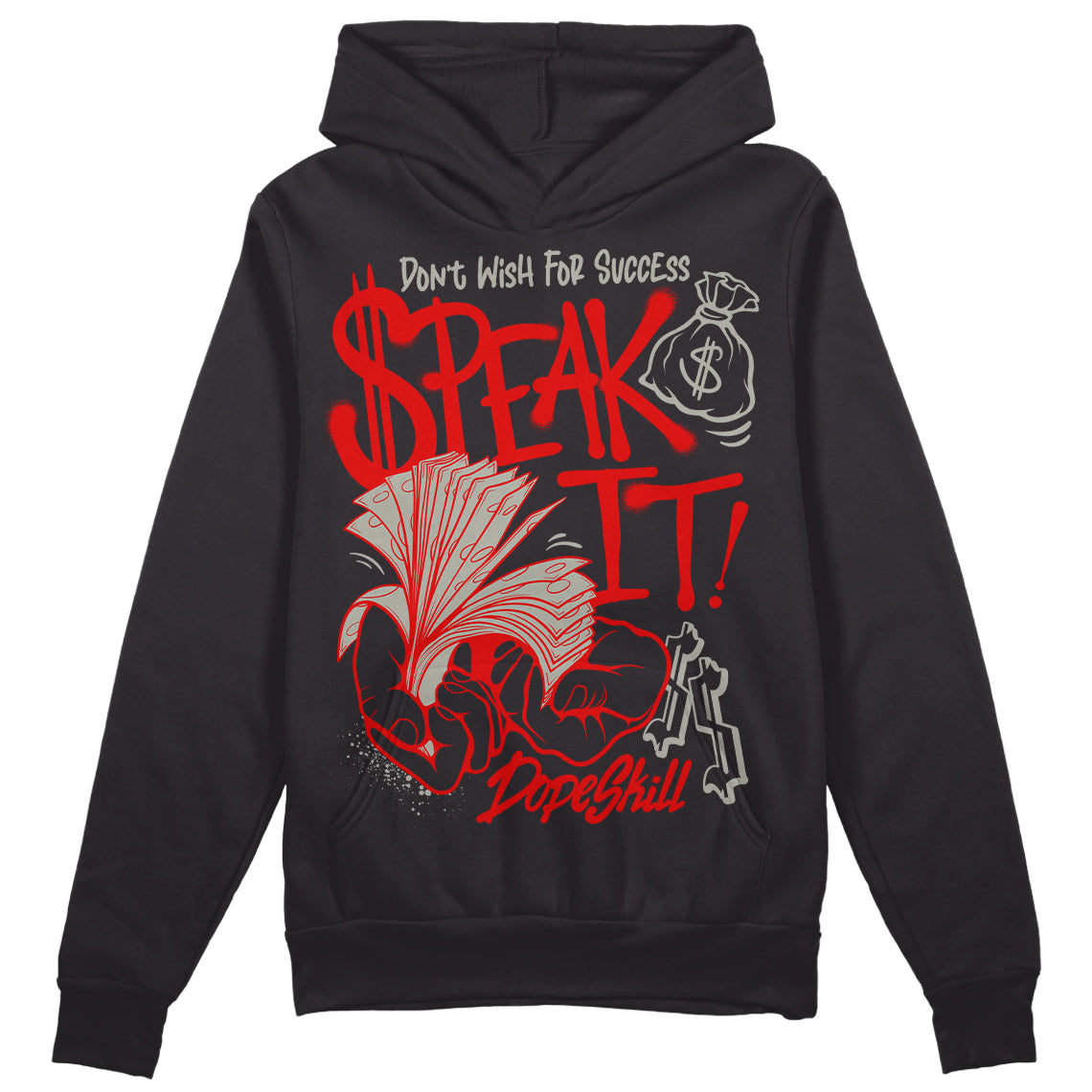 Fire Red 3s DopeSkill Hoodie Sweatshirt Speak It Graphic