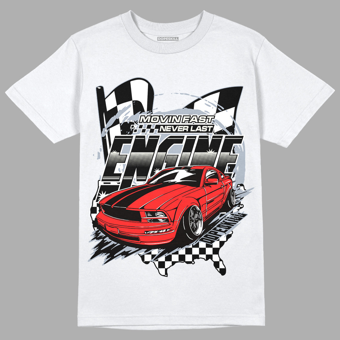 White Cement Reimagined 3s DopeSkill T-Shirt ENGINE Tshirt Graphic
