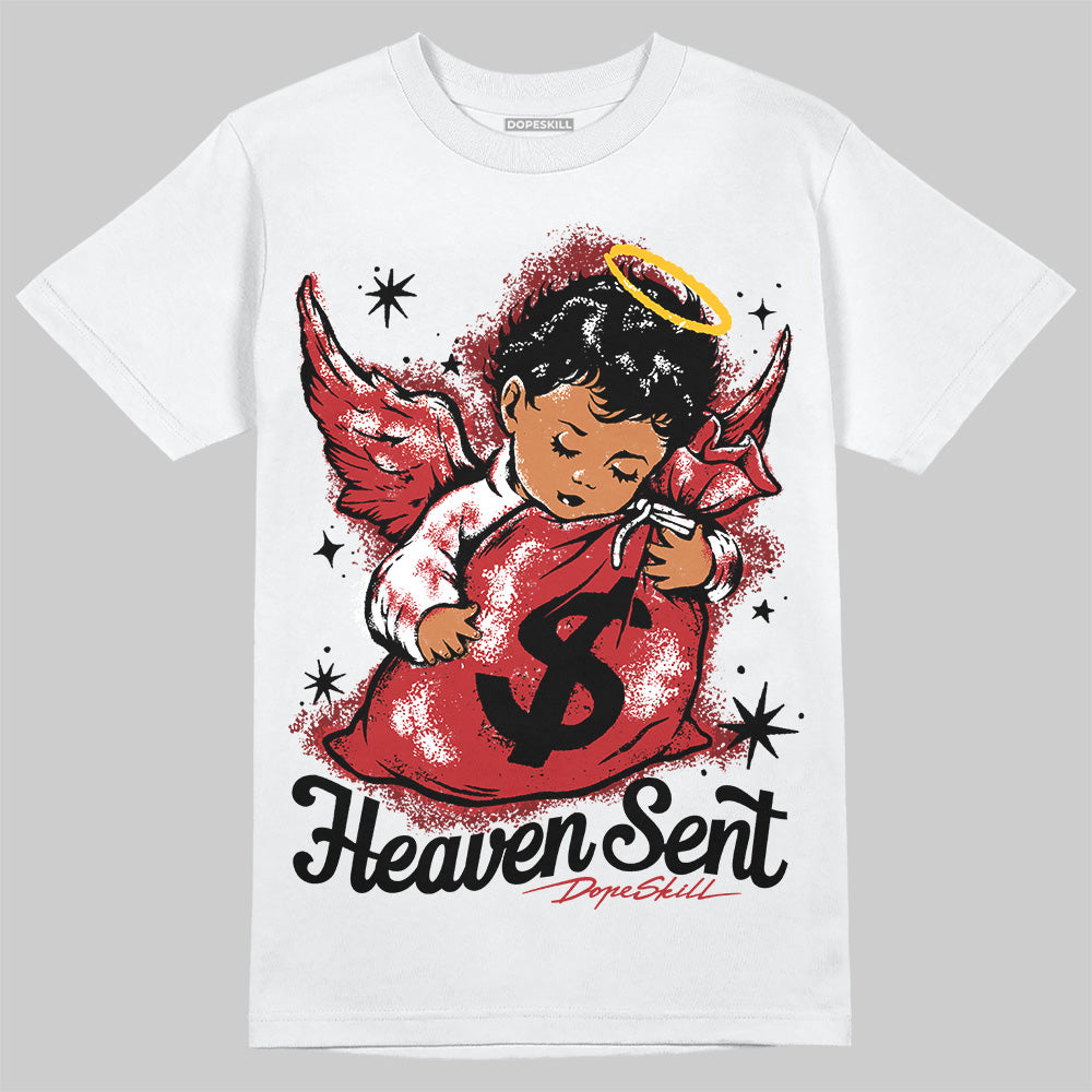 Flu Game 12s DopeSkill T-Shirt Heaven Sent Graphic