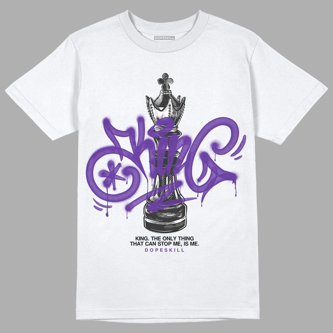 Court Purple 13s DopeSkill T-Shirt King Chess Graphic