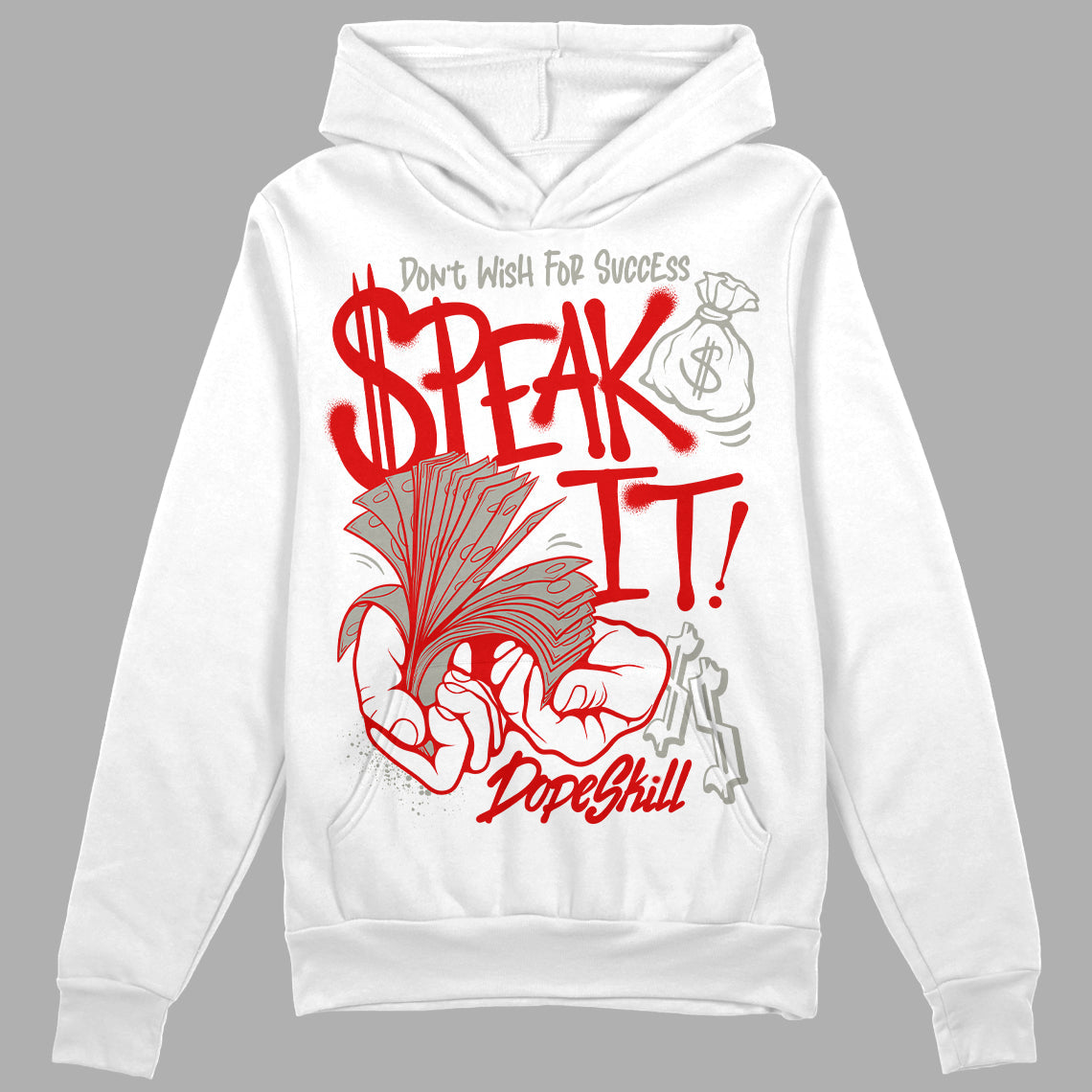 Fire Red 3s DopeSkill Hoodie Sweatshirt Speak It Graphic
