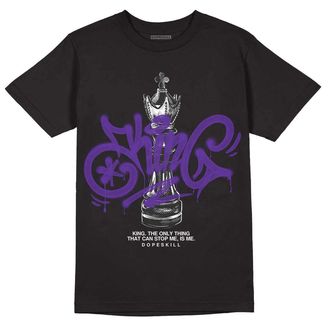 Court Purple 13s DopeSkill T-Shirt King Chess Graphic