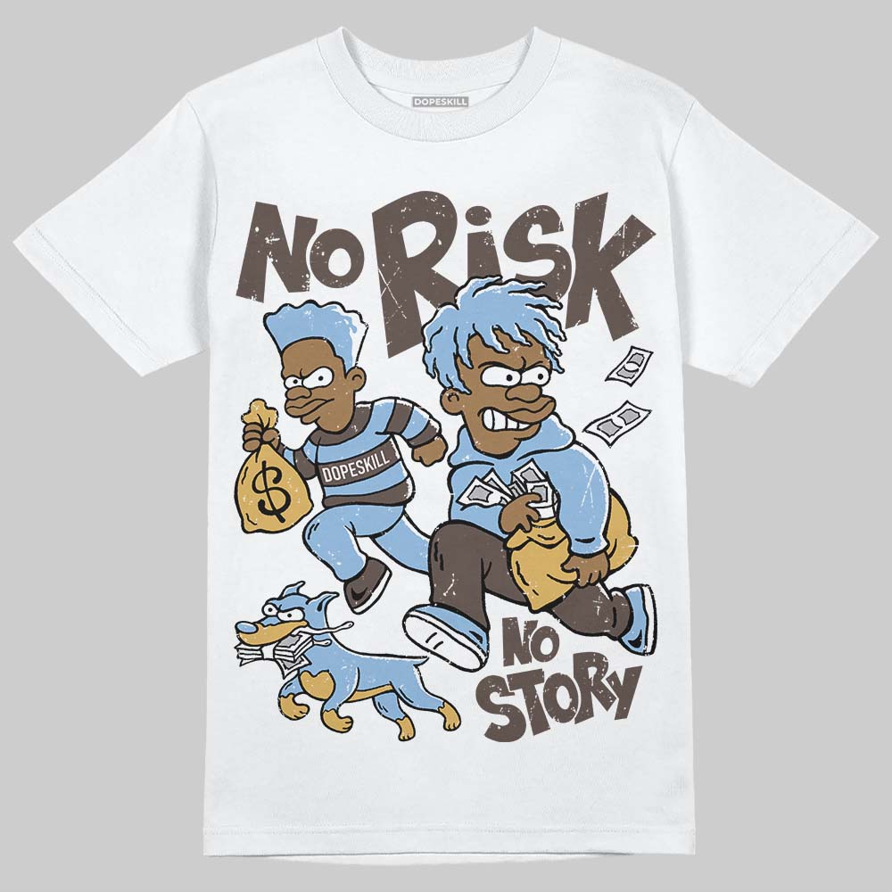 Handball Spezial Light Blue DopeSkill T-Shirt No Risk No Story Graphic