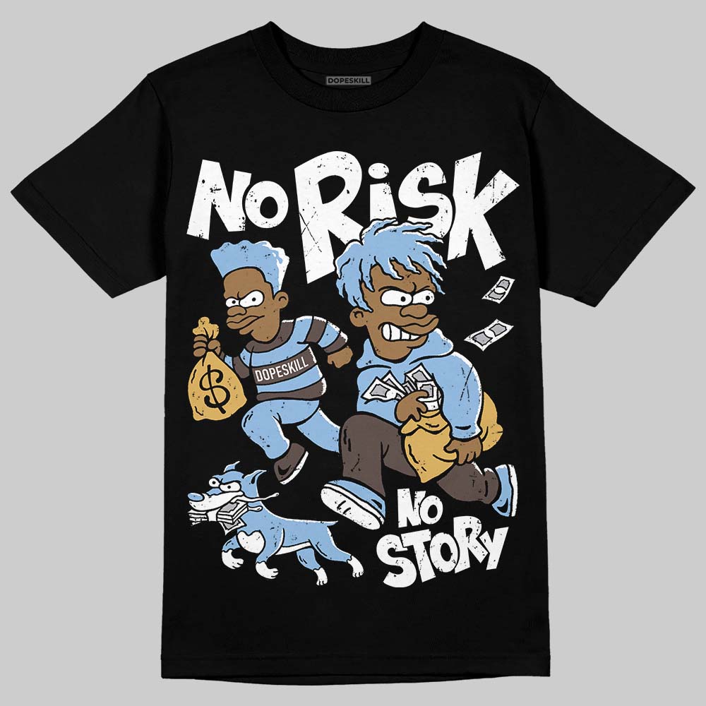 Handball Spezial Light Blue DopeSkill T-Shirt No Risk No Story Graphic