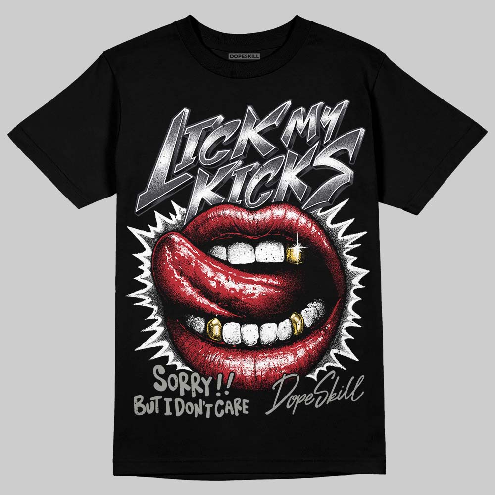 Black Cat 3s DopeSkill T-Shirt Lick My Kicks Graphic