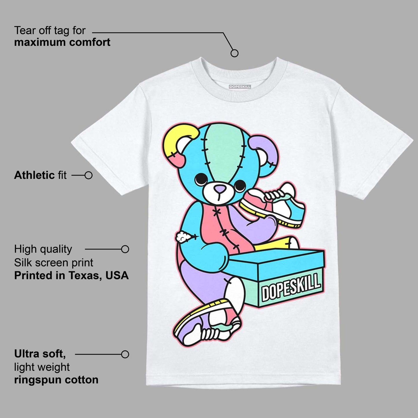 Candy Easter Dunk Low DopeSkill T-Shirt Sneakerhead BEAR Graphic