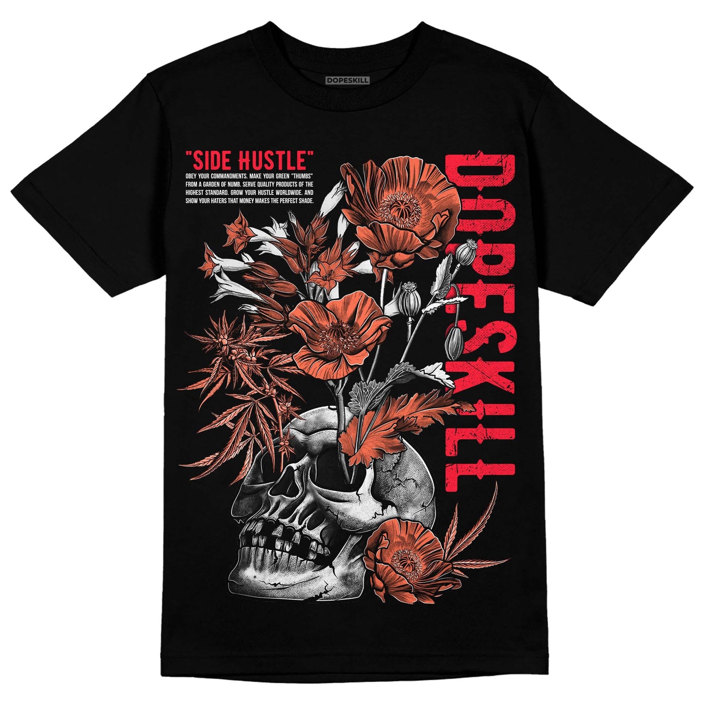Crimson Bliss 5s DopeSkill T-Shirt Side Hustle Graphic
