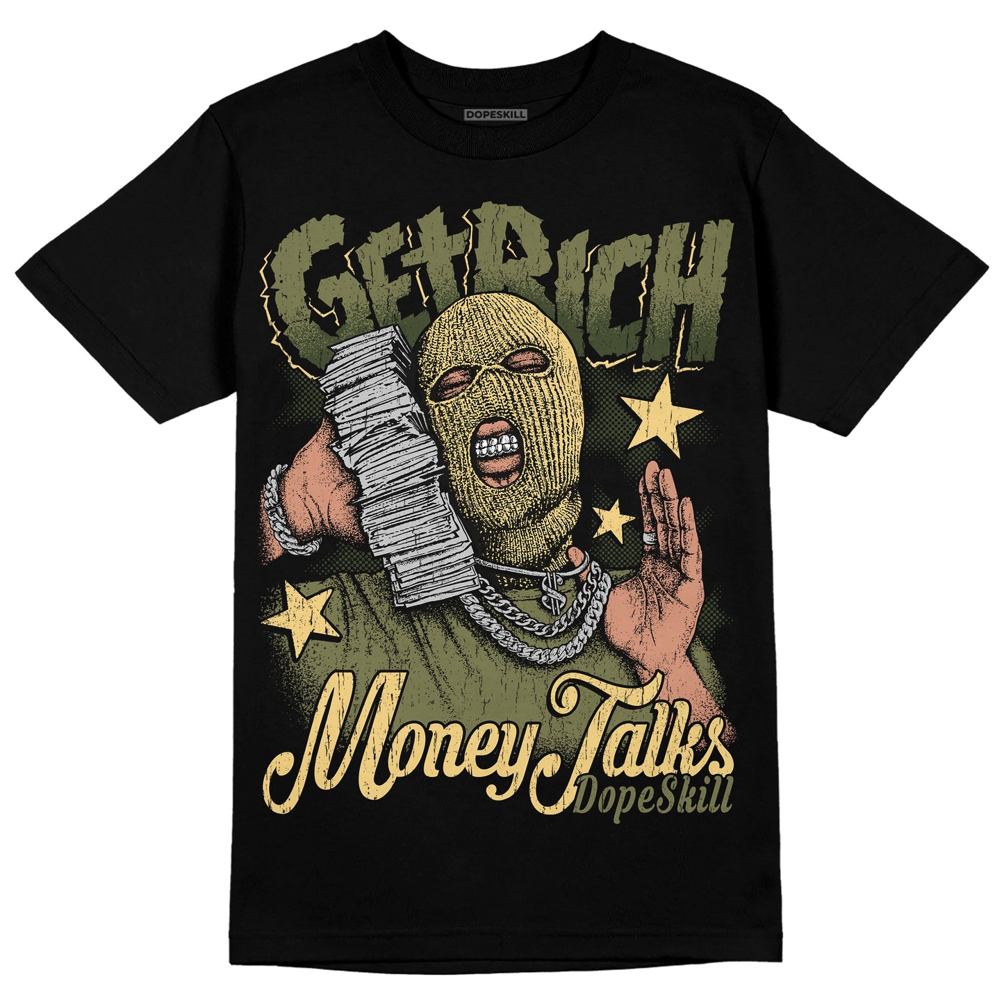 Craft Olive 4s DopeSkill T-Shirt Get Rich Graphic
