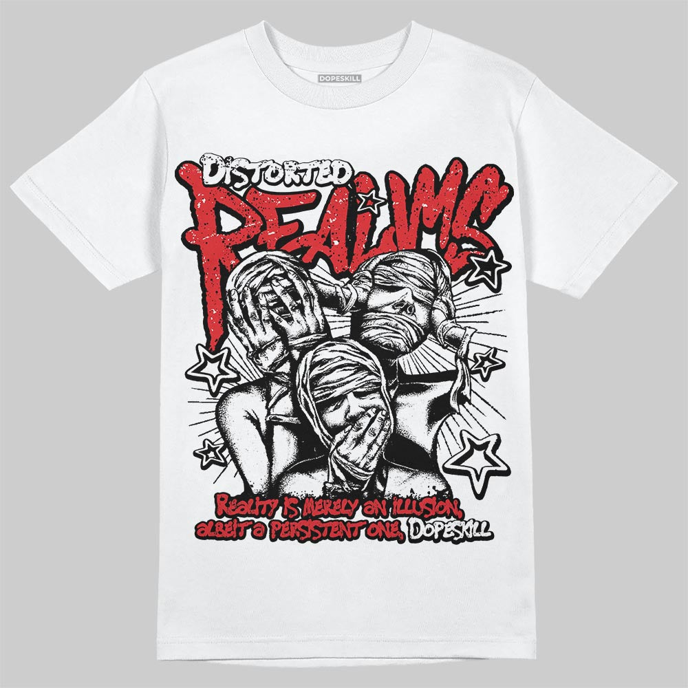 Red Cement 4S DopeSkill T-Shirt Distorted Realms Graphic