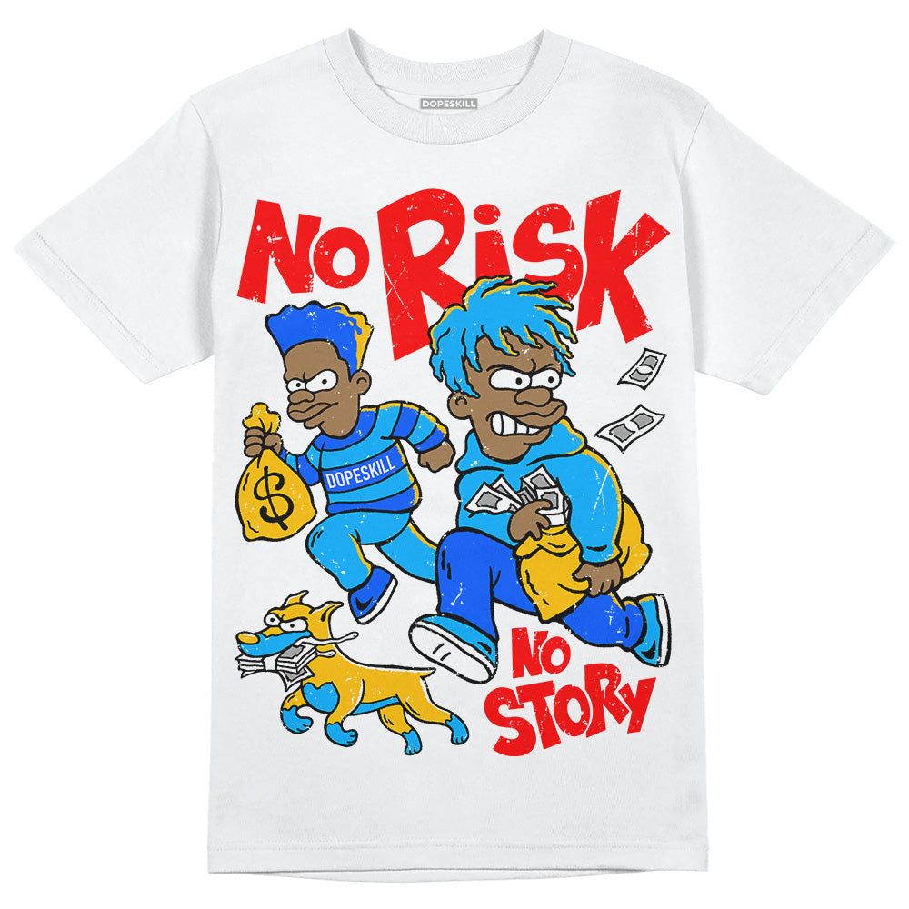 Royal Blue Collection DopeSkill T-Shirt No Risk No Story Graphic
