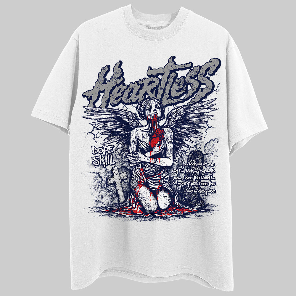 Midnight Navy 3s DopeSkill T-Shirt Heartless Graphic