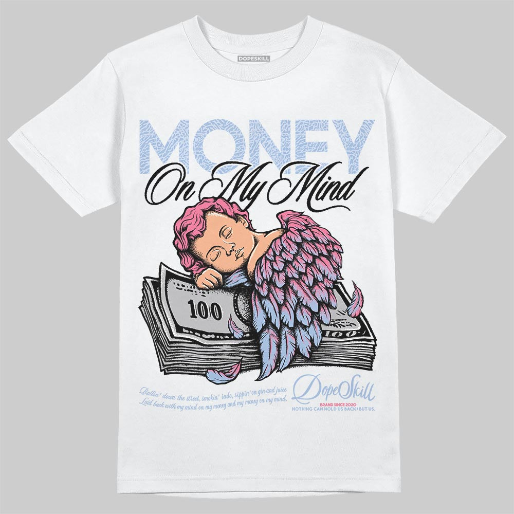 Denim Pink Glow 3s DopeSkill T-Shirt MOMM Graphic