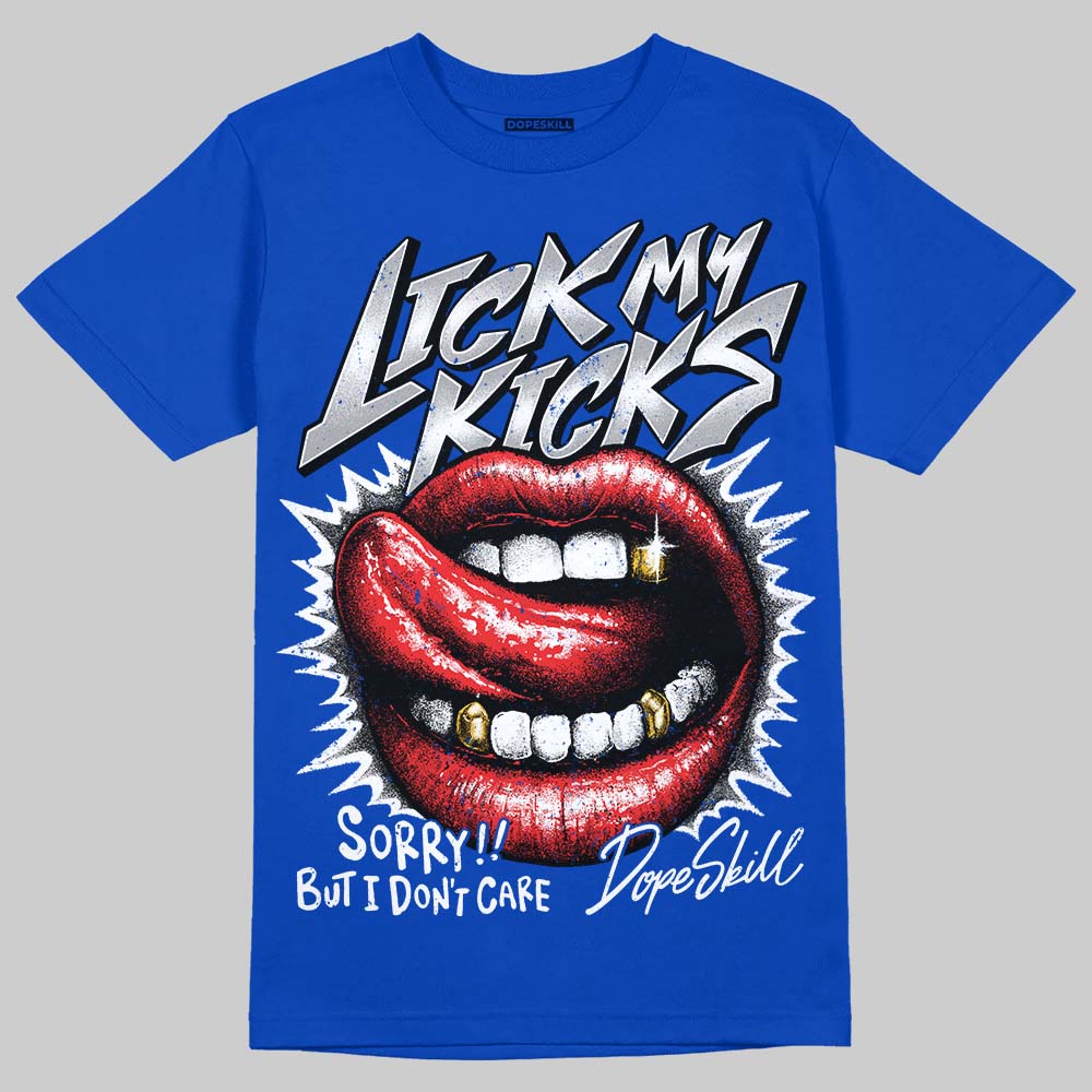 Blueberry 12s DopeSkill Royal T-shirt Lick My Kicks Graphic