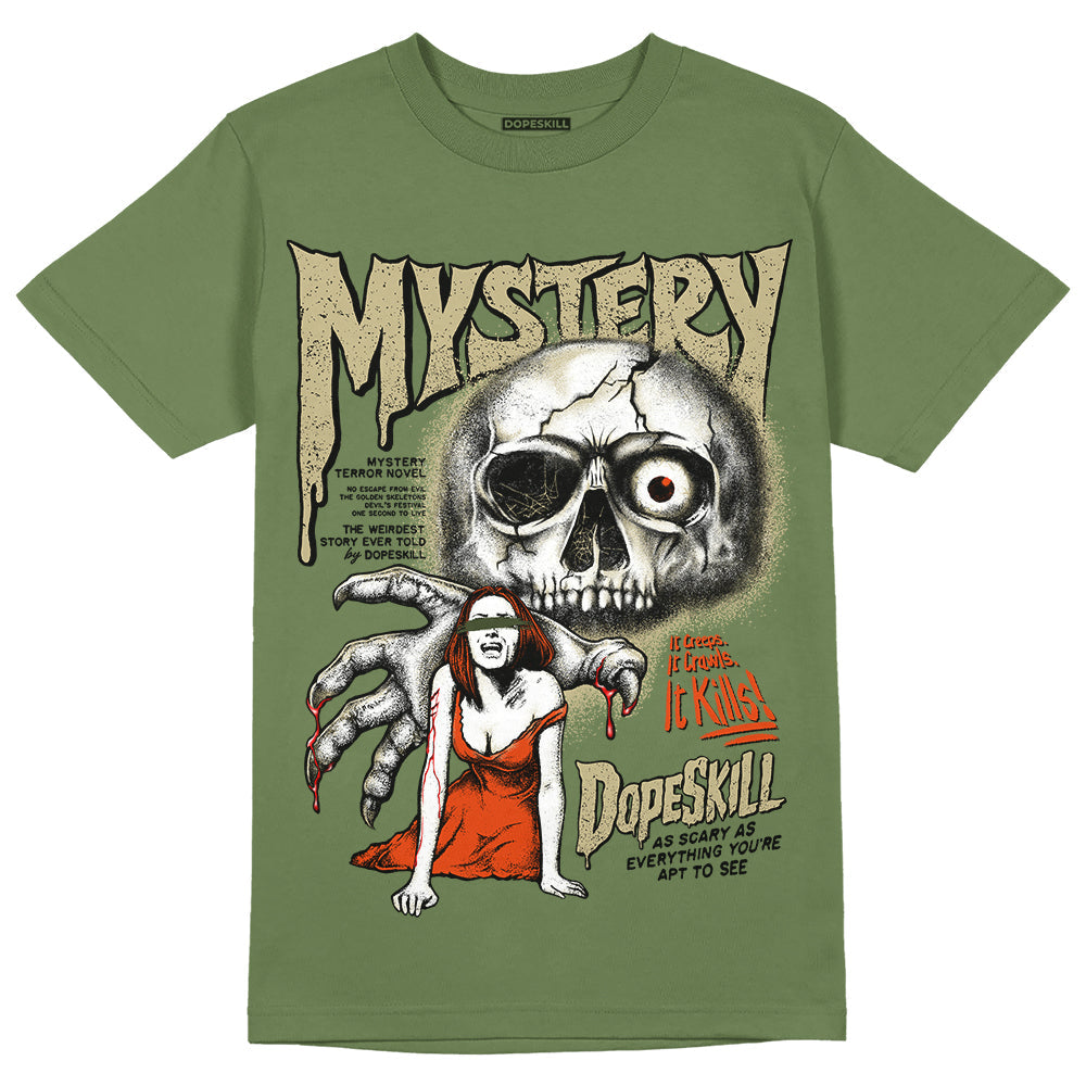 Olive Collection DopeSkill Olive T-shirt Mystery Ghostly Grasp Graphic