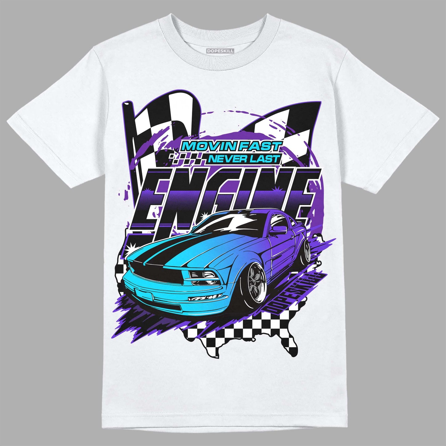 Aqua 6s DopeSkill T-Shirt ENGINE Tshirt Graphic