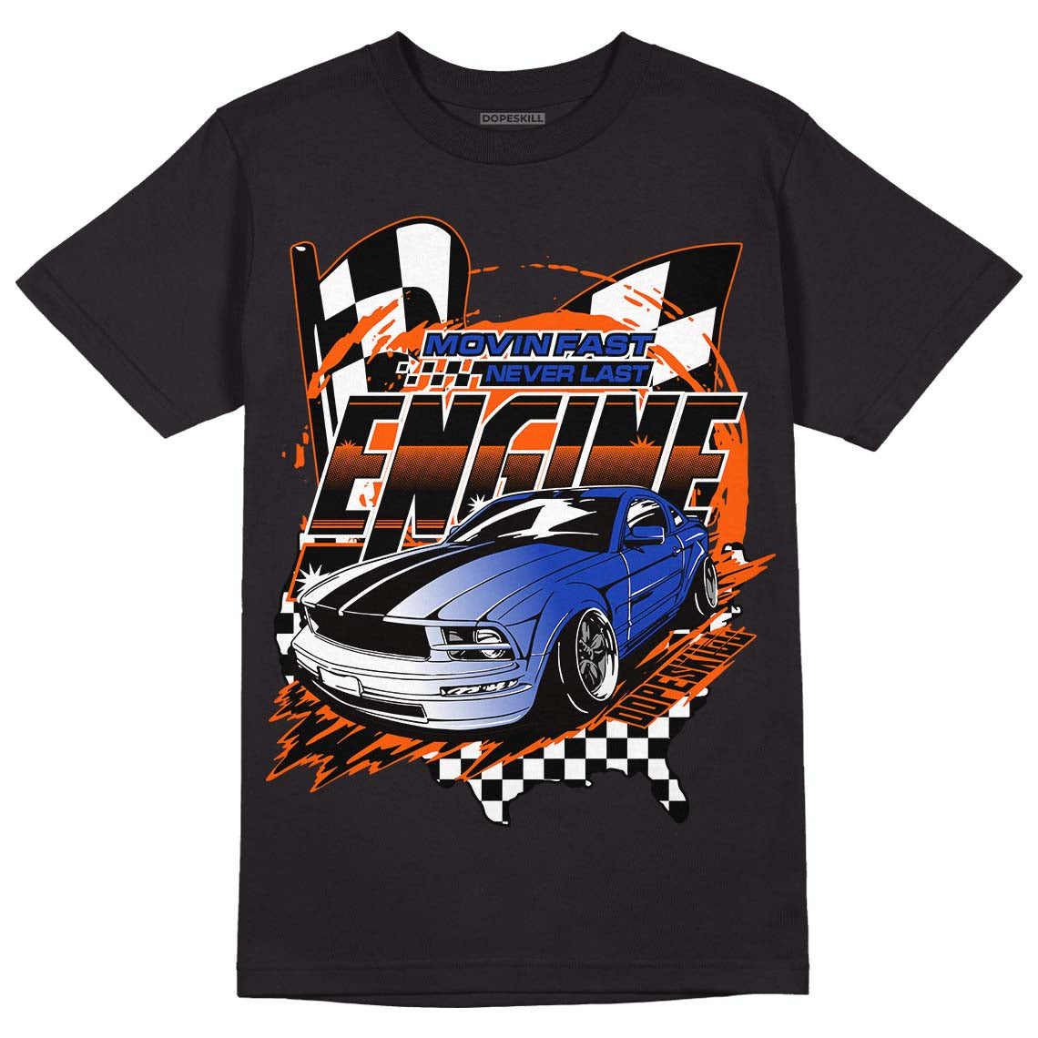 Dunk Low Futura Orange Blaze DopeSkill T-Shirt ENGINE Tshirt Graphic